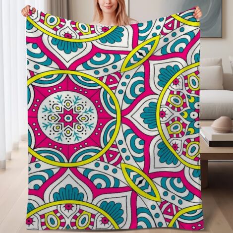 Couverture de lit en polaire, microfibre douce et confortable légères printemps-été, décoration de chambre, cadeau pour femmes et hommes, 6080 pouces