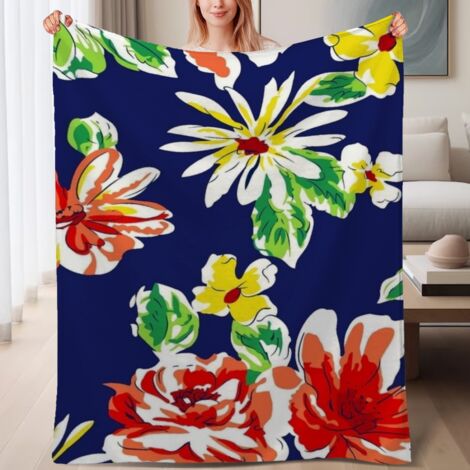 Couverture de lit en polaire, microfibre douce et confortable légères printemps-été, décoration de salon, cadeau pour femmes et hommes, 6080 pouces