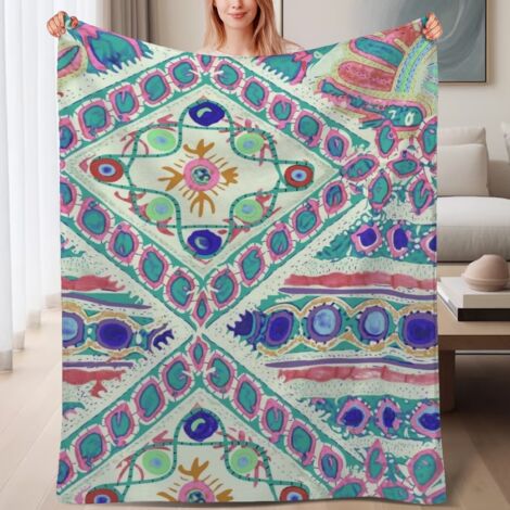 Couverture de lit en polaire, microfibre douce et confortable légères toutes saisons, décoration de chambre à coucher, cadeau parfait pour femmes et hommes, 6080 pouces