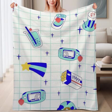 Couverture de lit en polaire, microfibre douce et confortable légères toutes saisons, décoration de salon, cadeau parfait pour femmes et hommes, 6080 pouces