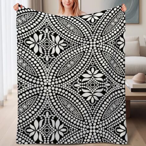 Couverture de lit en polaire, microfibre douce et confortable légères toutes saisons, décoration de salon, cadeau pour femmes et hommes, 6080 pouces