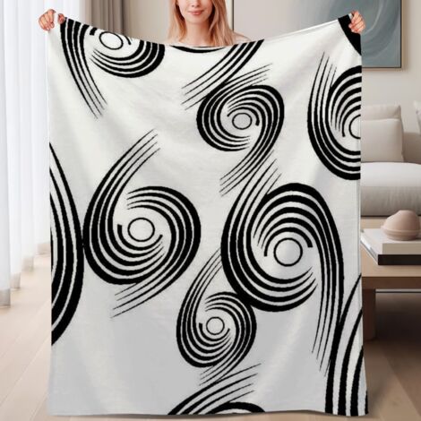 Couverture de lit en polaire, microfibre douce et confortable légères toutes saisons, décoration intérieure stylée, excellent cadeau pour femmes et hommes, 6080 pouces