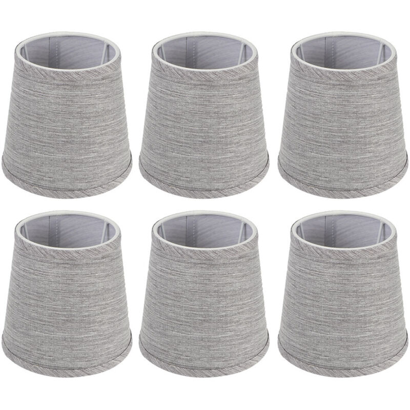 Couverture de lumière moderne en tissu, Film intérieur pour abat-jour, Style européen pour lustre, applique murale avec Interface E14, 6 pièces