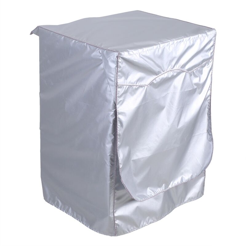 Jeffergarden Couverture argentée pour Machine à laver, Protection solaire imperméable pour lave-linge à chargement frontal, manteau de Protection