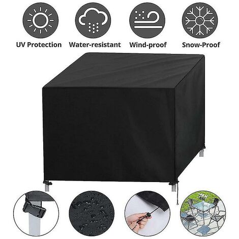 Couverture de meubles de patio-420d Oxford tissu canapé table chaise couverture imperméable, meubles de patio de jardin extérieur couverture de protection solaire étanche à la poussière,60606