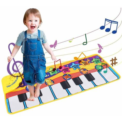 Couverture de musique pour enfants, Piano électronique Flash, clavier, jouet, Instrument de musique, Piano électronique pliable,états-unis