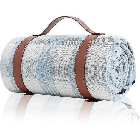 Couverture de pique-nique 200 x 200 cm (79 x 79 pouces) - Couverture de plage imperméable à séchage rapide