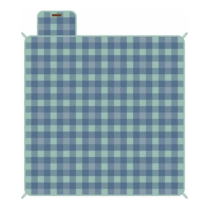 Songmics - Couverture de Pique-Nique, 300 x 200 cm, 4 Piquets de Sol, Grand Tapis, pour Camping, Jardin, Plage, Extérieur, Hydrofuge, Pliable,