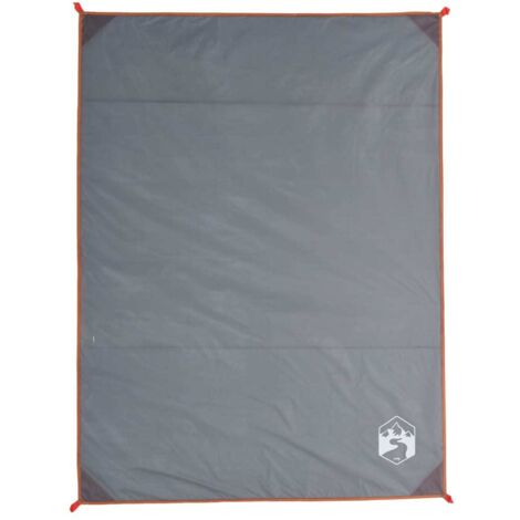 Couverture de pique-nique avec piquets gris et orange 205x155cm CFW869105