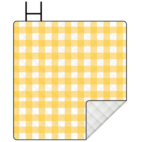 Couverture de pique-nique extra-large, imperméable et pliable (150 cm x 200 cm). Tapis de pique-nique/couverture de plage, résistante au sable, idéale pour les parcs, les pelouses, les voyages, la ran