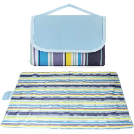 Couverture de pique-nique imperméable, 150 x 200 cm, pliable, idéale pour les pique-niques, le camping, les barbecues et la randonnée.