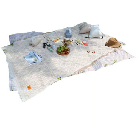 Couverture de pique-nique imperméable 180x180 cm - Lavable en machine pour camping et plage