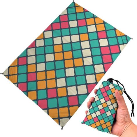 Couverture de pique-nique imperméable, tapis de plage pliable et léger pour pique-nique
