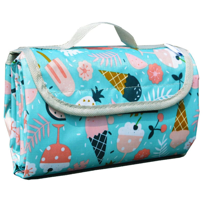 Couverture de Pique-Nique Tapis de Pique-Nique Pratique Support résistant à l'eau Tapis de Plage de Jardin Tapis de Voyage résistant au Sable (Bleue)