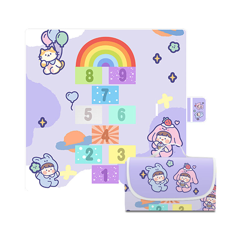 Treetalk - Couverture de pique-nique, tapis de sable imperméable pliable, couverture de pique-nique extra large de 59 x 79 pouces (environ 150 x 200