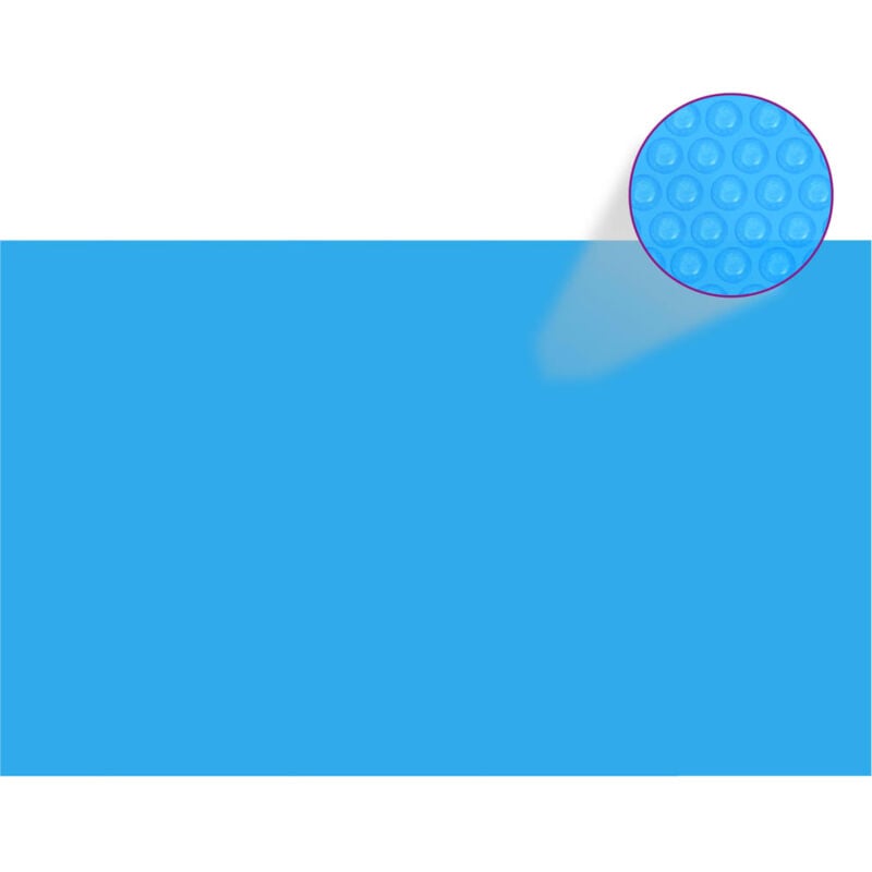 Bâche de piscine rectangulaire 260 x 160 cm pe Bleu