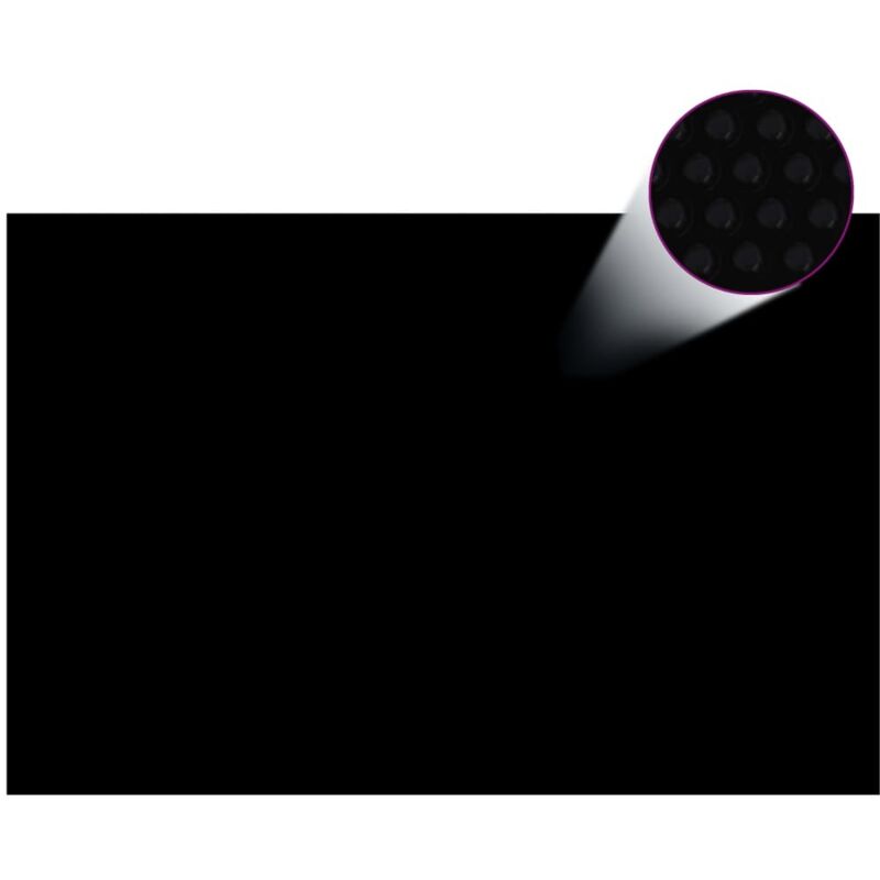 Couverture de piscine Noir 300 x 200 cm pe