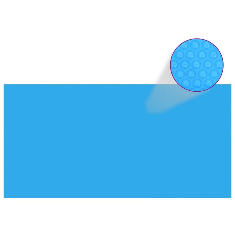 Bâche de piscine rectangulaire 732 x 366 cm PE Bleu