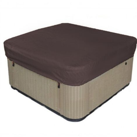 Couverture de piscine carrée solaire, protection UV durable, couverture de spa, couverture de protection extérieure pour piscine 207 x 207 x 30 cm