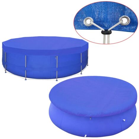 1/2 pcs Couverture de Protection pour Piscine PE Ronde Ø 460cm/Ø 540cm vidaXL