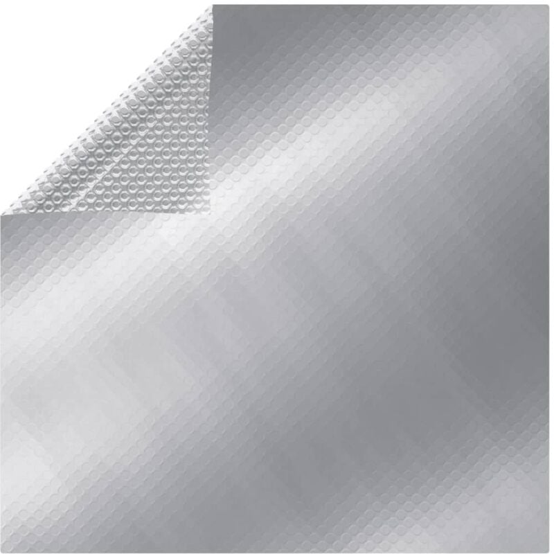 Couverture de piscine rectangulaire 600x400 cm PE Argenté