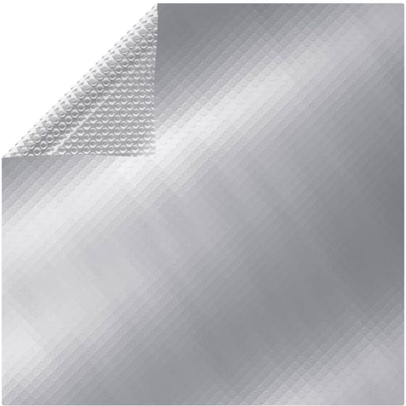 Couverture de piscine rectangulaire 800x500 cm PE Argenté
