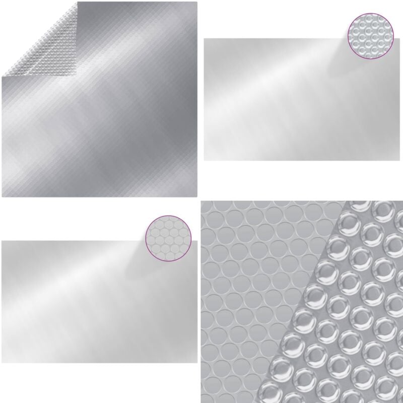 Couverture de piscine rectangulaire 800x500 cm pe Argenté - couverture de piscine - couvertures de piscine - Home & Living - Argent