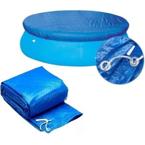 Couverture de piscine ronde, couverture de piscine tubulaire, couverture de piscine hors sol, couverture de piscine gonflable (183 cm / 6 pi)