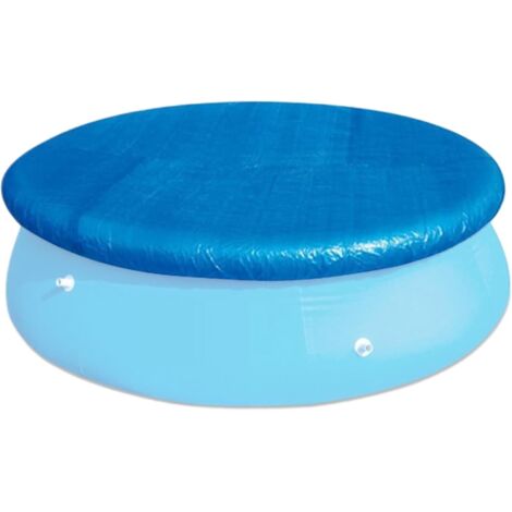 Couverture de Piscine Ronde - Couvre - Bassin Étanche Anti - Vent -
