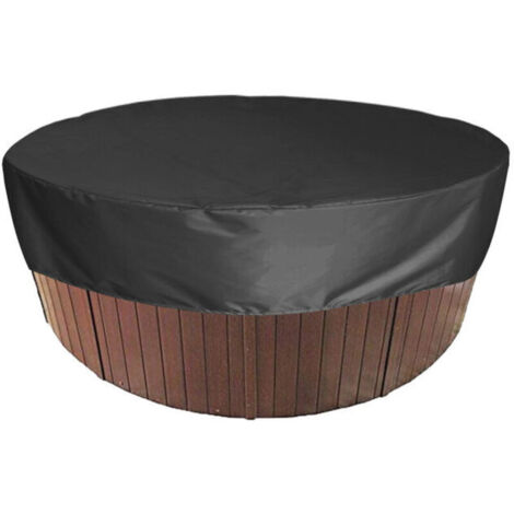 Couverture de Piscine Ronde Piscine Bâche Solaire pour Piscine,Housse de Protection Spas Imerméable  Résistant Aux UV, 190T pour Extérieur Spa Baignoire,190x30cm