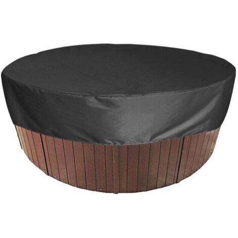 Couverture de Piscine Ronde Piscine Bâche Solaire pour Piscine,Housse de Protection Spas  Résistant Aux UV, 190T pour Extérieur Spa Baignoire,190x30cm
