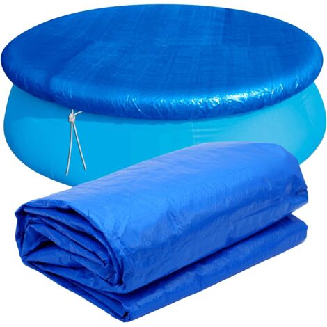Couverture de piscine ronde pour piscines rondes de 180 cm de diamètre, matériau amélioré, plus épaisse