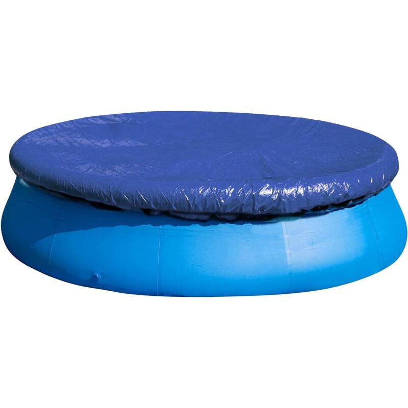 Couverture de protection contre la poussière de 15 pieds, couverture solaire pour piscines à cadre rond, couverture de piscine pour piscine gonflable
