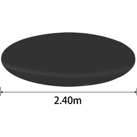 Couverture de protection, Couverture de piscine à réglage rapide pour empêcher la saleté et les débris de s'accumuler dans la piscine, Couverture 4 saisons pour piscine hors sol ronde diamètre 457 cm-