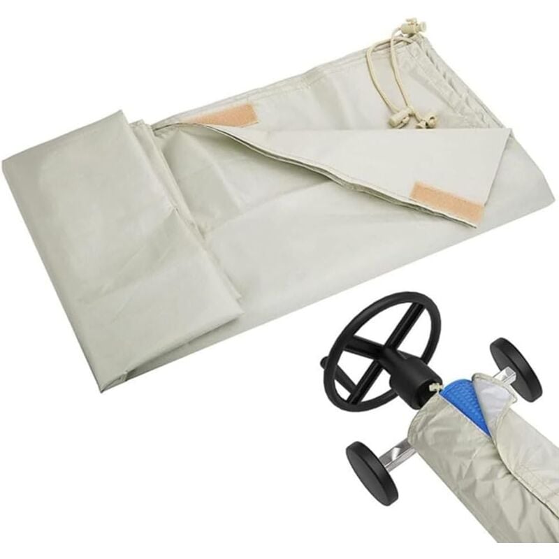 Couverture De Protection Enrouleur Pare-Soleil, Couverture De Rouleau De Piscine en Plein Air Housse Étanche Sac De Rangement Couverture Enrouleur