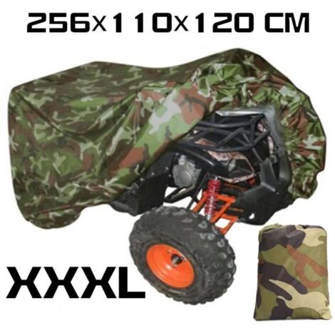 COUVERTURE DE PROTECTION VEHICULE - BACHE VEHICULE,XXXL -Couverture universelle étanche de Camouflage 190T pour moto, Quad, ATV, véh