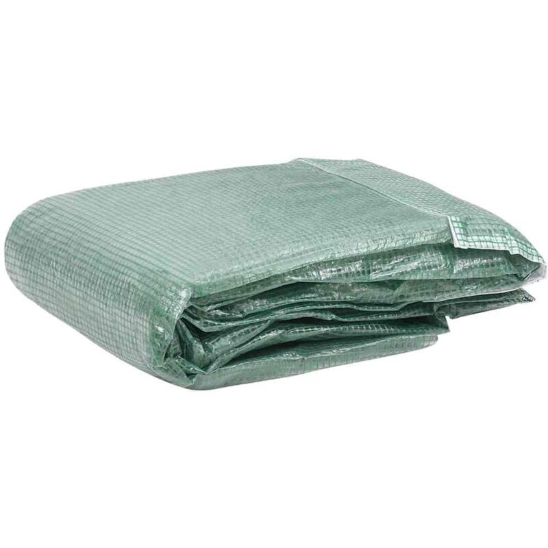 Couverture de remplacement de serre (16 m²) 400x400x200 cm Vert - Vidaxl