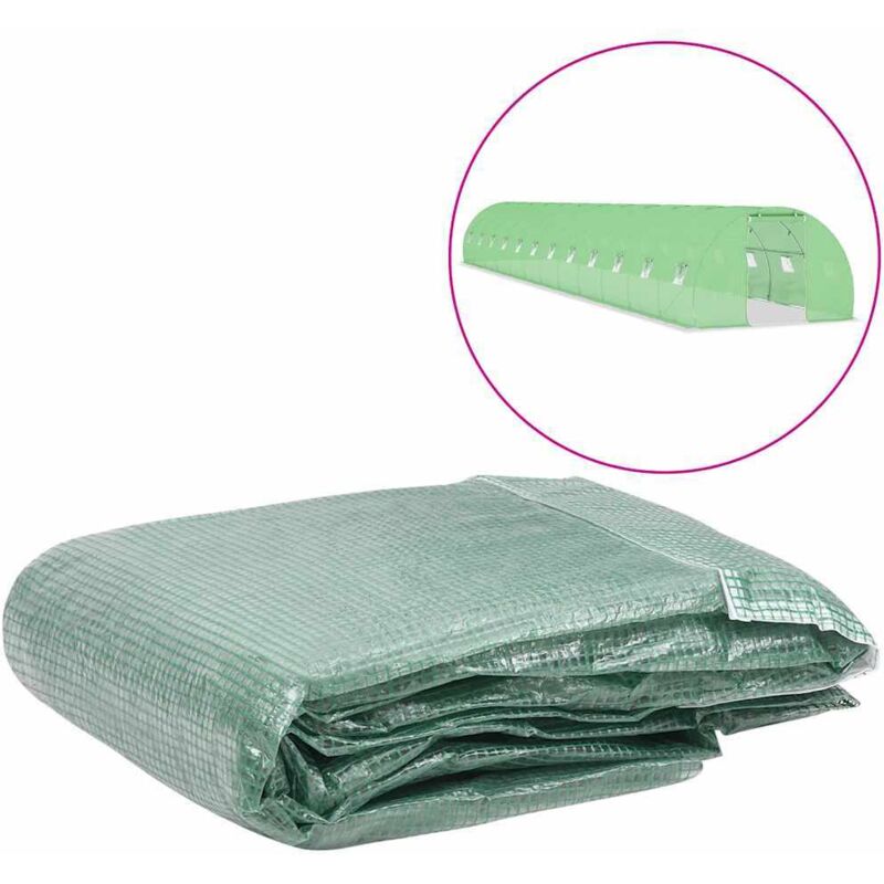 Vidaxl - Couverture de remplacement de serre (54 m²) 300x1800x200cm Vert