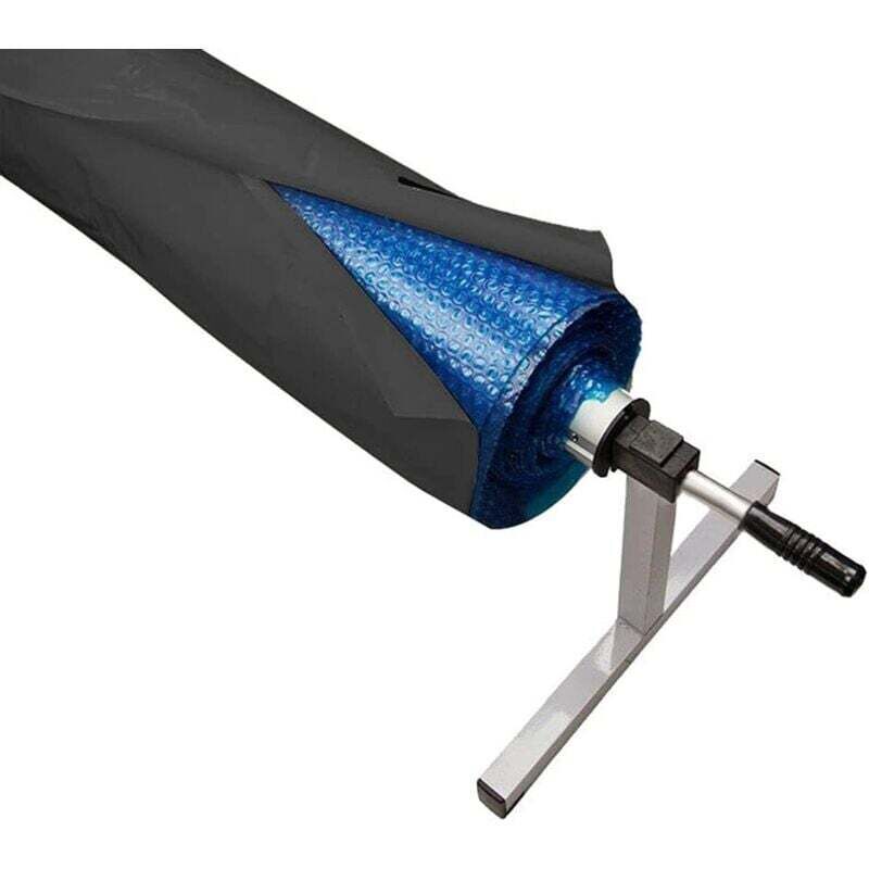 XVX - Couverture de rouleau, couverture de soleil et de pluie de stockage de piscine de patio, couverture avec fermeture Velcro(49060)