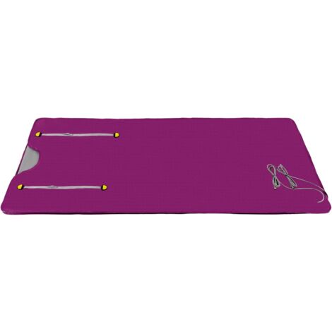 Couverture de sauna à infrarouge lointain 650 W, sac de sauna, couverture de remise en forme, contrôleur 2 zones, couverture de vapeur professionnelle pour sauna à domicile avec télécommande (violet)