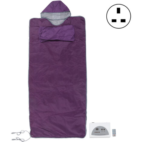 Couverture de sauna infrarouge lointain avec manches de chapeau Couverture chauffante de sauna de protection multiple Couverture de spa corporel pour salon de beauté Prise britannique 220V