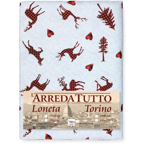 COUVERTURE DE SERVIETTE DE MEUBLES tous LES LITS DE GRAND FOULARDPREAD coverdivano tissu DIGITY CERVI gris clair en coton pur 2 PLACES