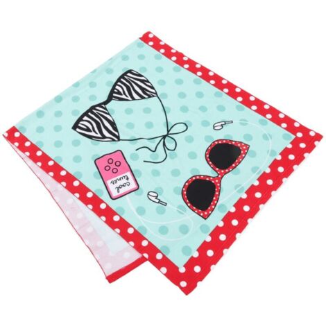 Couverture de serviette de plage en microfibre douce, impression mignonne, séchage rapide, Type B, voyage, natation