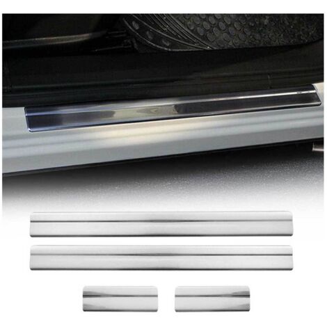 Couverture de Seuil de porte pour Nissan Qashqai 2006-2014 acier inox chromé 4x