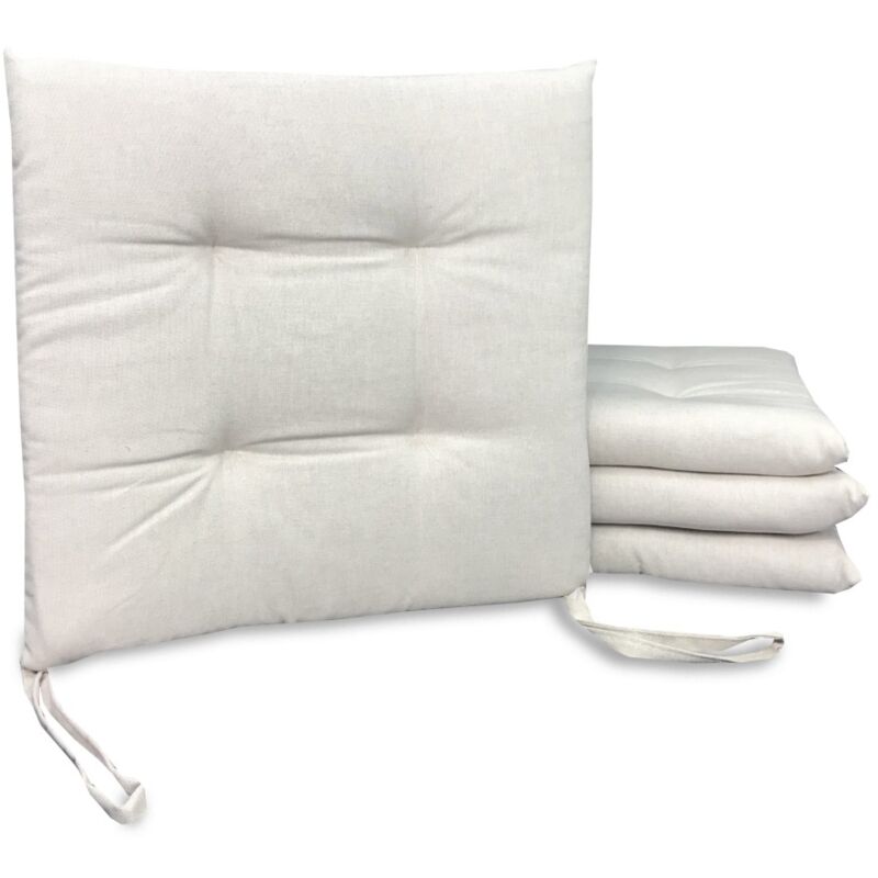 Couverture De Siège Souple Dory Coussin Chaise Couleur Beige Ecrù Couverture De Siège Souple Dory Coussin Chaise Couleur Beige Ecrù