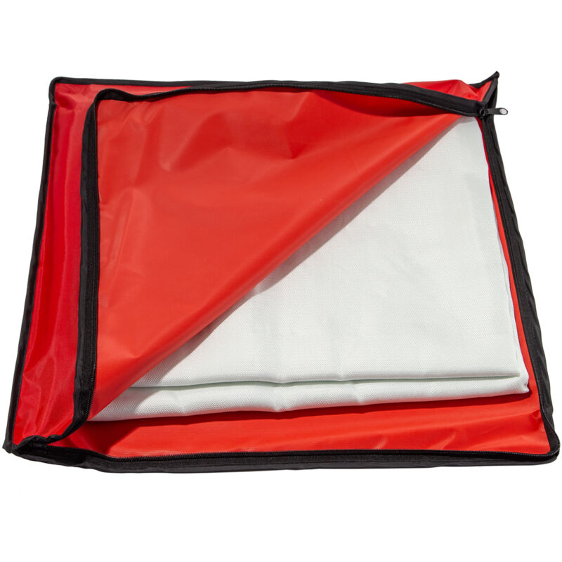 Mophorn - Couverture de soudage 8 x 10 pi, couverture en fibre de verre ignifuge robuste pour suspension et protection contre les étincelles et les