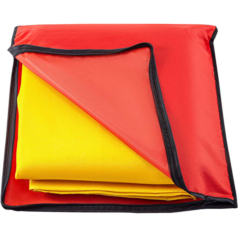 Mophorn - Couverture de soudage , 8 x 10 pi, couverture en fibre de verre ignifuge robuste, pour une suspension facile et une protection contre les