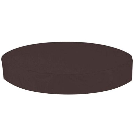 Couverture de spa ronde extérieure imperméable et anti-poussière - 190 x 30 cm - Couleur café