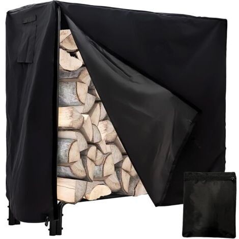 Couverture de Support de Bûches,Housse Pour Abri De Bois 12365110CM,De Bois De Chauffage Housse,Bois Housse de Protection Pour Bûches de Bois,Bois de Chauffage(Etagère non incluse)