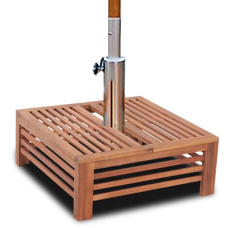 Couverture de support de parasol en bois